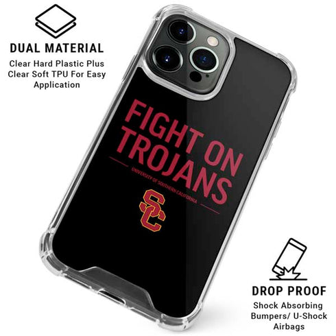 University of Southern California Fight On Trojans iPhone 16 Pro Clear Case